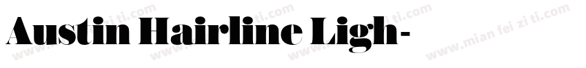 Austin Hairline Ligh字体转换